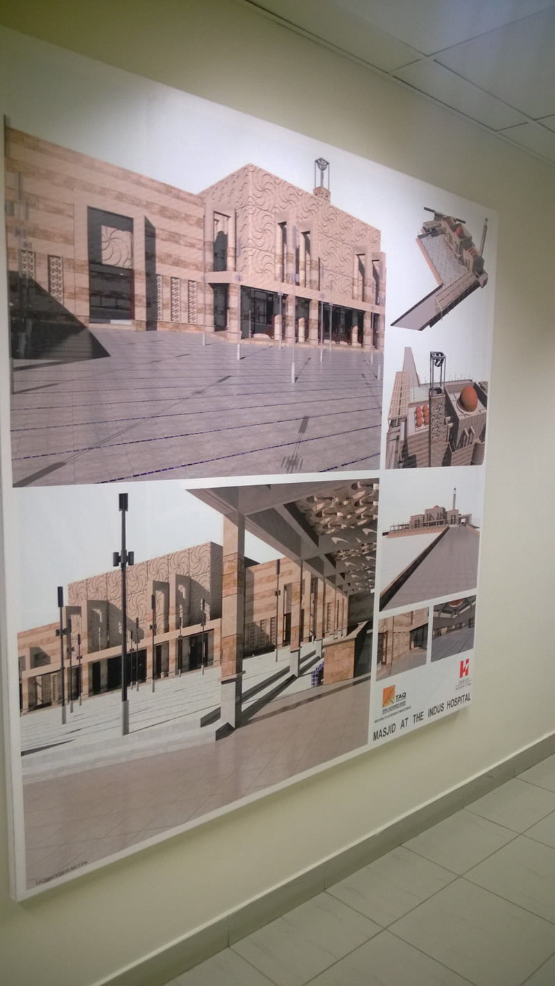Architectural model of The Indus Hospital expansion