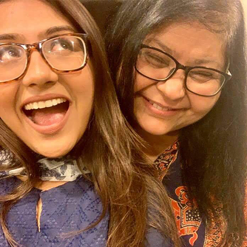 Azima Dhanjee with Jehan Ara