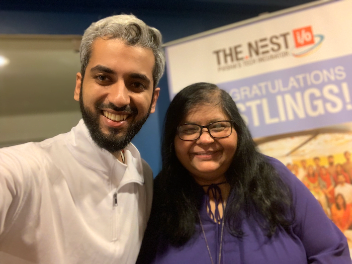 Sameer with Jehan Ara