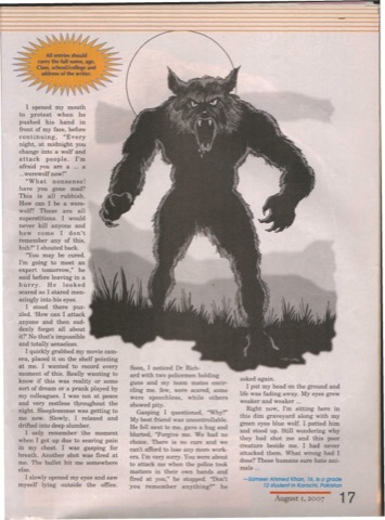 Unsolved Mystery (Page 2) as it appeared in YT magazine